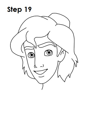 How to Draw Aladdin Step 19