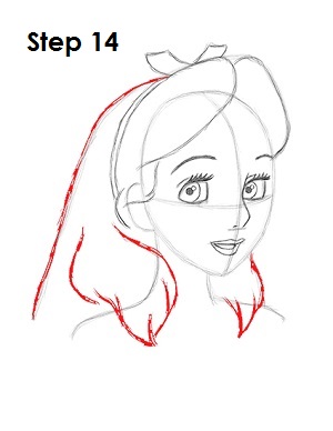 How to Draw Alice 14 How to Draw Alice Step 14