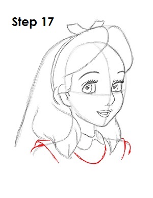 How to Draw Alice 17 How to Draw Alice Step 17