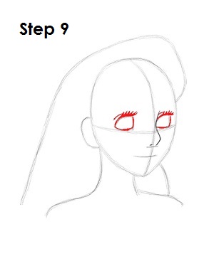 How to Draw Alice Step 9