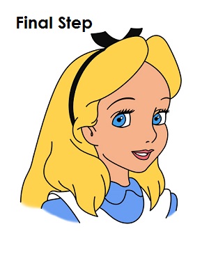How to Draw Alice Complete How to Draw Alice Last Step