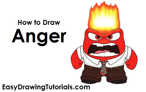 how to draw anger inside out