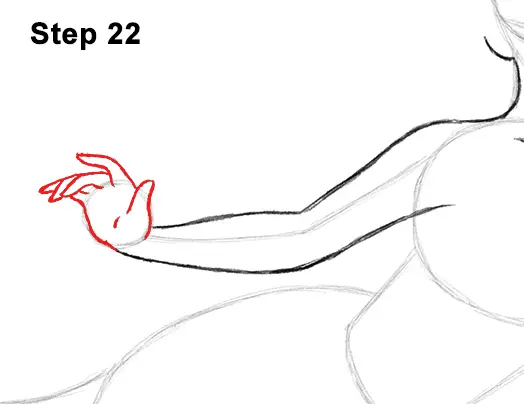 draw ariel little mermaid body 22
