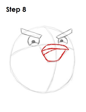 Como desenhar Angry Bird Preto