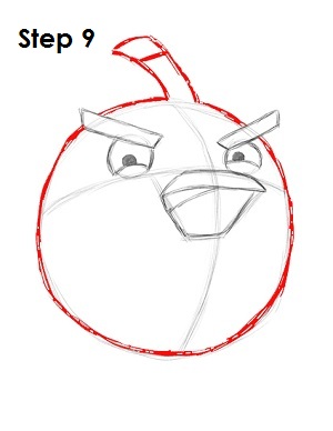 Como desenhar Angry Bird Preto