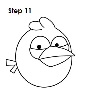 Como desenhar Angry Bird Azul