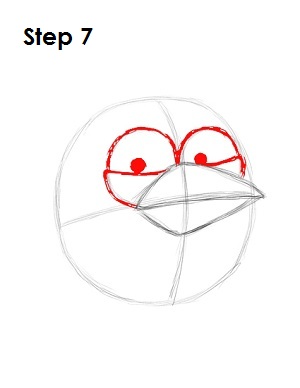 Como desenhar Angry Bird Azul