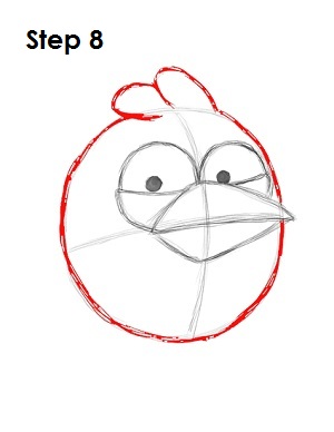 Como desenhar Angry Bird Azul