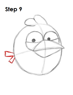 Como desenhar Angry Bird Azul