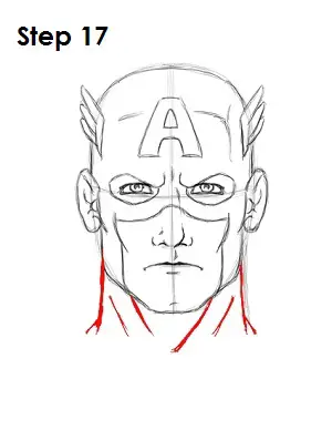 Desenhe o Capitão América Desenhe o Capitão América