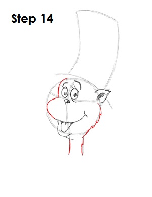how to draw cat in the hat