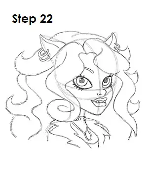 how to draw clawdeen wolf
