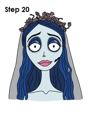 How to Draw Corpse Bride (Emily)