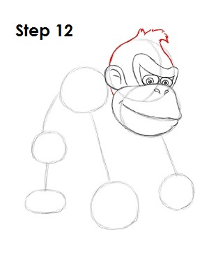 Draw Donkey Kong Draw Donkey Kong Step 12