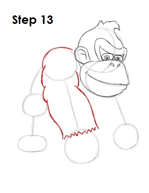Draw Donkey Kong Draw Donkey Kong Step 13