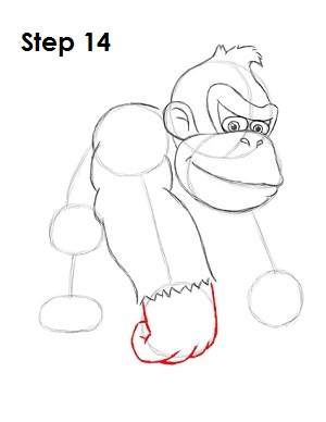 Draw Donkey Kong Draw Donkey Kong Step 14