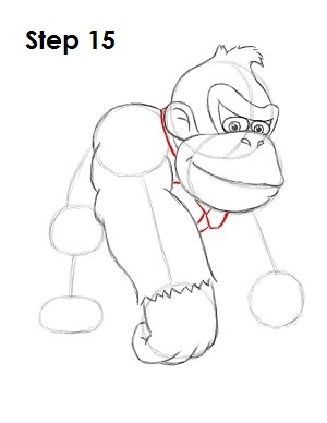 Draw Donkey Kong Draw Donkey Kong Step 15