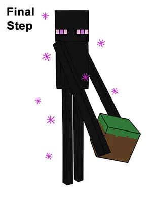 How to Draw an Enderman (Minecraft)