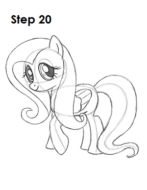 how to draw fluttershy