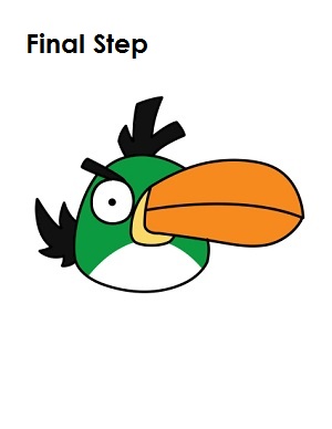 how to draw angry birds green