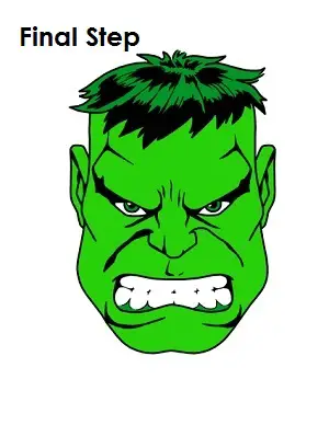 draw the hulk final step