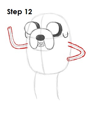 Draw Jake Adventure Time Step 12 Draw Jake Adventure Time Step 12