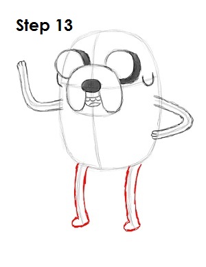 Draw Jake Adventure Time Step 13 Draw Jake Adventure Time Step 13