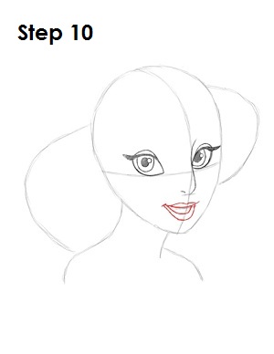 How to Draw Jasmine Step 10