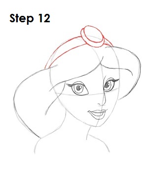 How to Draw Jasmine Step 12