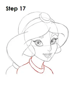 How to Draw Jasmine Step 17 How to Draw Jasmine Step 17