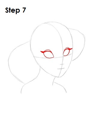 How to Draw Jasmine Step 7 How to Draw Jasmine Step 7