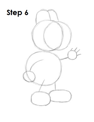 Draw Koopa Troopa Step 6 How to Draw Koopa Troopa Step 6