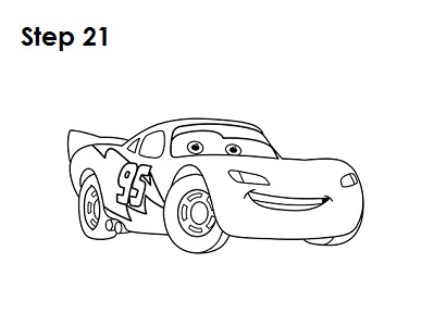 How to Draw Lightning McQueen