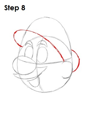 Draw Mario Nintendo Step 8 Draw Mario Nintendo Step 8