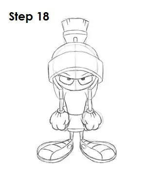 How to Draw Marvin the Martian