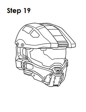 how to draw master chief