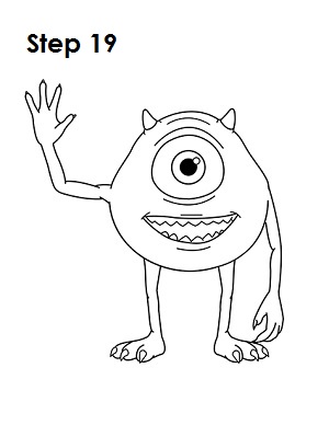 How to Draw Mike Wazowski