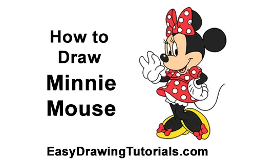How to Draw Minnie Mouse (Full Body)