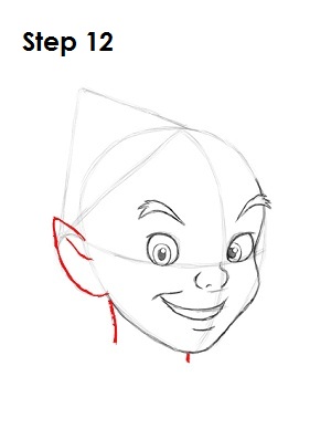 How to Draw Peter Pan Step 12 How to Draw Peter Pan Step 12