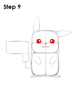 draw pikachu step 9