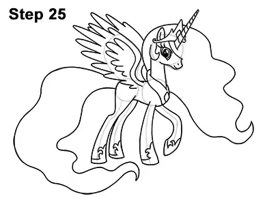 How to Draw Princess Celestia (My Little Pony)