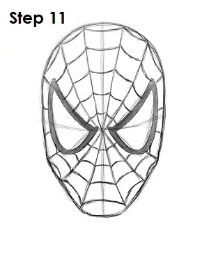 Como desenhar o Homem-Aranha Passo 11