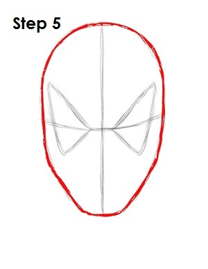 Como desenhar o Homem-Aranha Passo 5