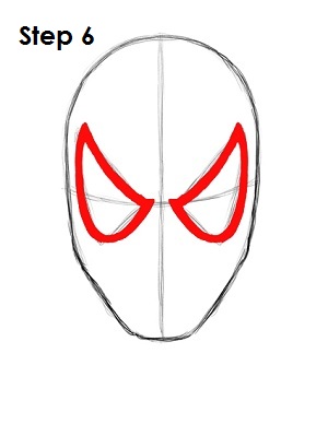 Como desenhar o Homem-Aranha Passo 6