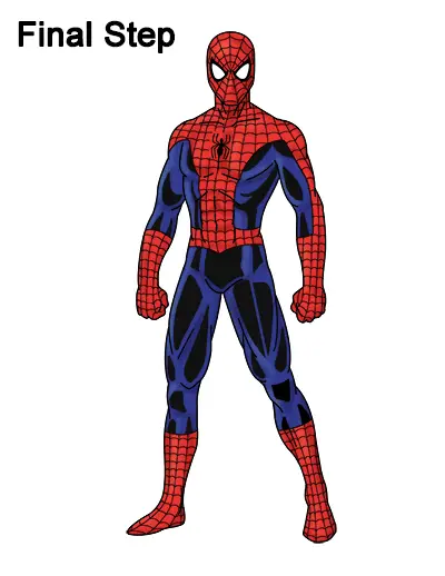 How to Draw Spider-Man (Full Body)