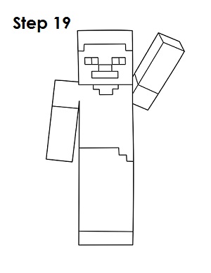How to Draw Steve (Minecraft)