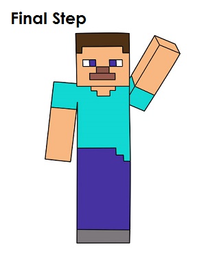 How to Draw Steve (Minecraft)