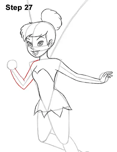 how to draw tinkerbell full body disney 27