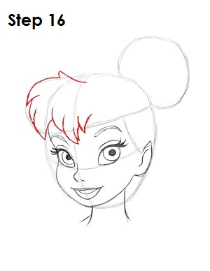 draw tinkerbell step 16