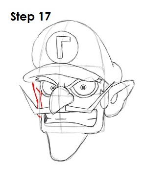 Draw Waluigi Step 17 Draw Waluigi Step 17
